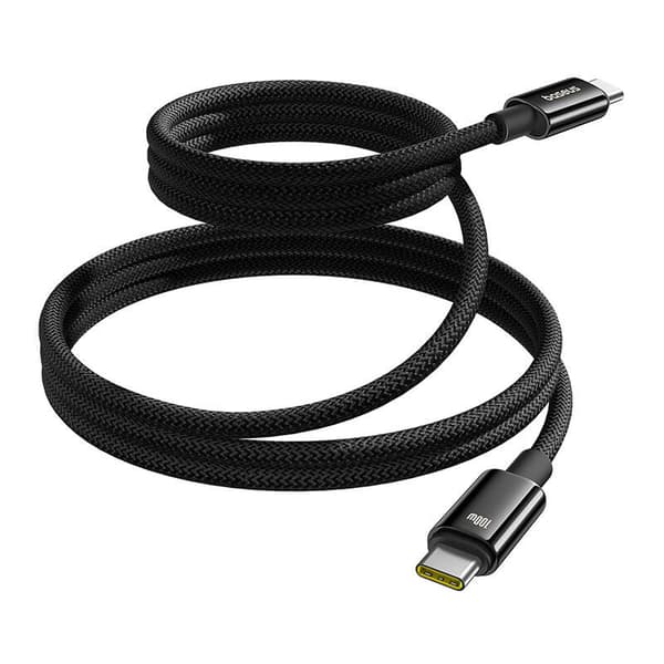 Baseus Tungsten Gold Ladekabel USB-C til USB-C 100W 1m (sort)