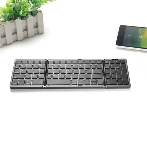 Fällbart Bluetooth-tangentbord Black