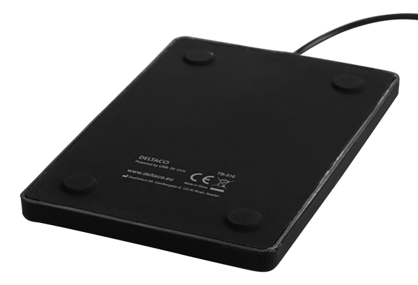 Silicone numpad, IP68, 23 keys, USB, black
