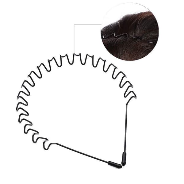 Tiara / hårbøyle, 6-pakning Black