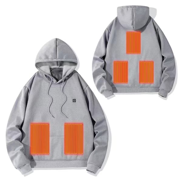 5 Zone Opvarmet Vest Grey L