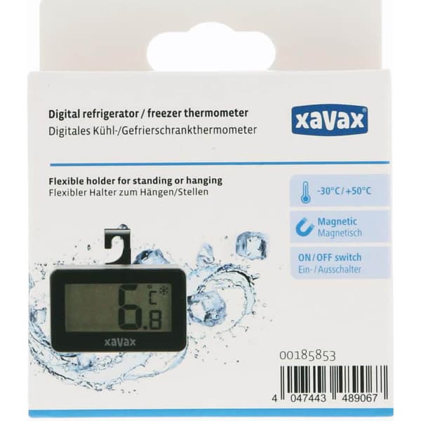 Termometer Digital för Kylskåp Frys Svart