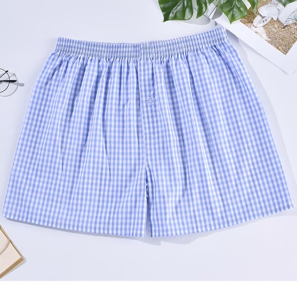 Lös boxershorts i vävd bomull för män 5-pack M