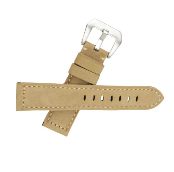 Uremsæt i ægte læder til Panerai Khaki 24 mm