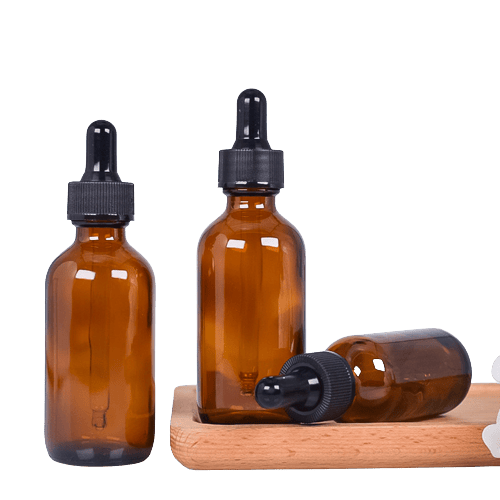 Påfyllbar dråpeflaske med pipette Brown 15 ml