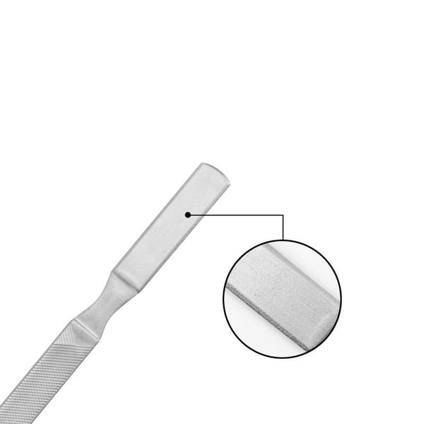 Neglefil i rustfrit stål 18 cm - 4-sidet professionel kvalitet