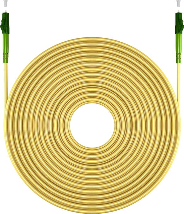 Valokuitukaapeli (FTTH), Singlemode (OS2) Keltainen, keltainen (Simplex), 20 m