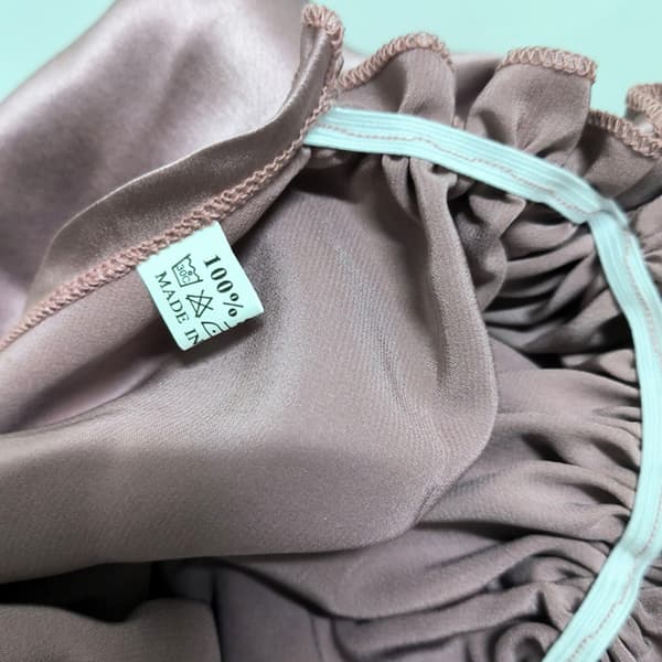 Silke sovehætte til kvinder, 100% Mulberry silke lotus pink
