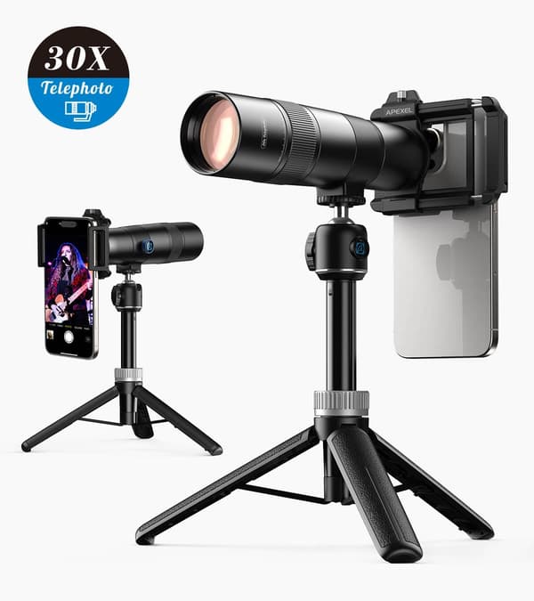 30x Super Zoom -teleobjektiivi Mobille