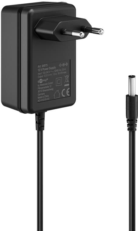 12 V:n virtalähde (18 W / 1,5 A)