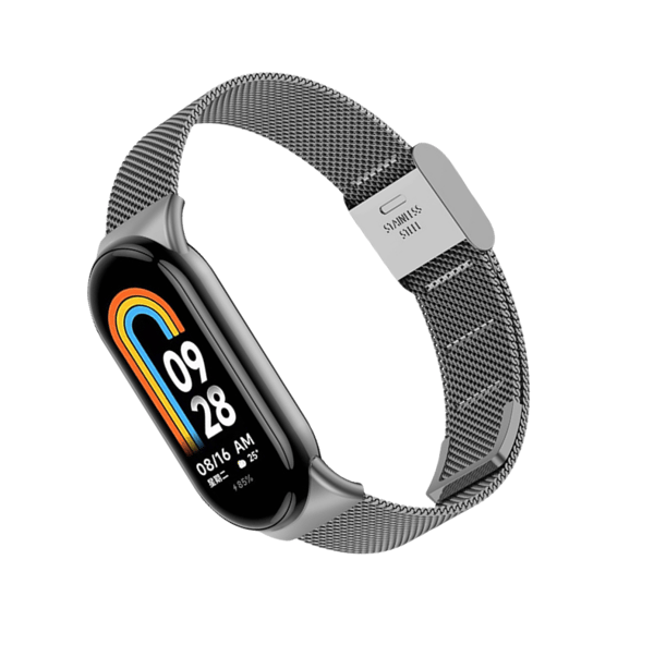 Metallinen kellonranneke Xiaomi Mi Band 8/9:lle Grey