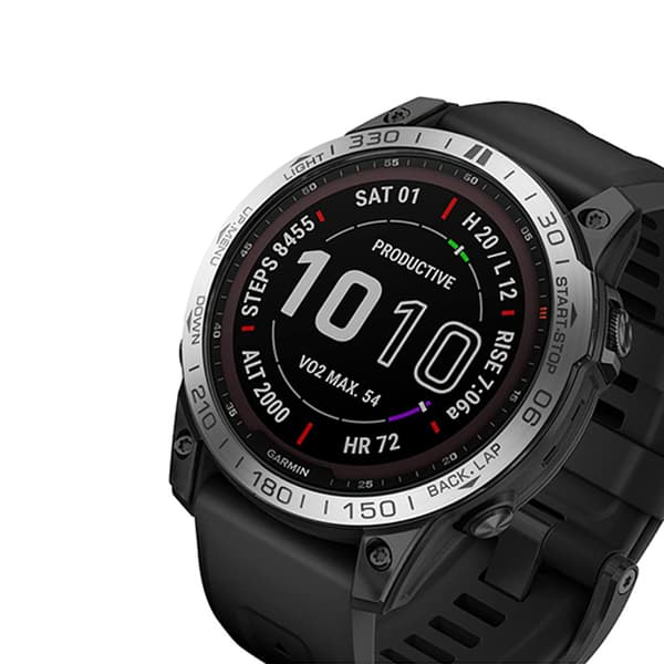 Snygg Silverram för Garmin Fenix 7/7 Pro