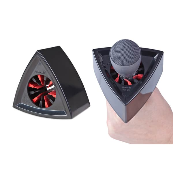 Microphone Flag Triangular Black