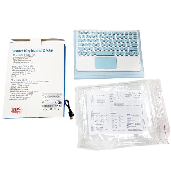 Bluetooth-tastaturcover til Samsung Galaxy Tab A9+ 11" Blue