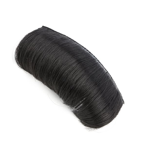 10 cm naturlig hårpude - volumengivende indsatskam Black