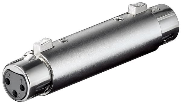 XLR-adapter/kobling, kontakt til kontakt