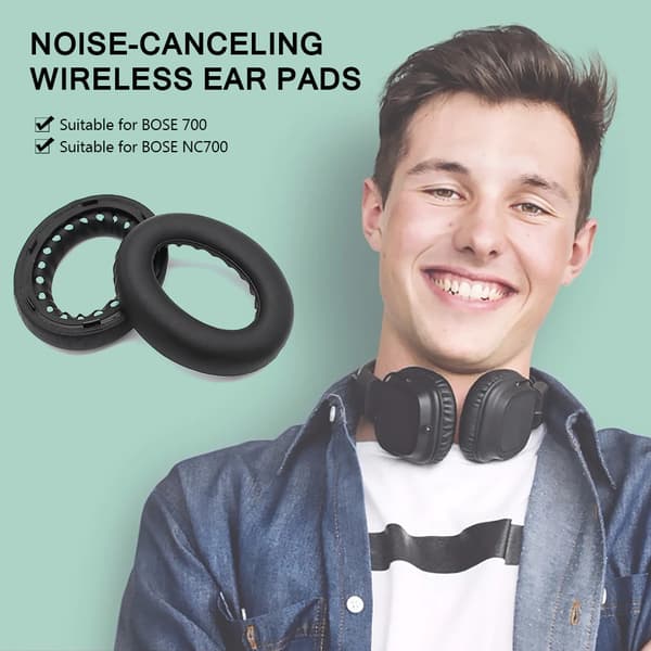 Øreputer i kunstskinn til Bose 700 / NC700 1 par Black