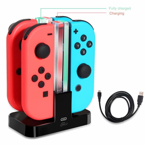 Laddningsstation Kompatibel med Nintendo Switch Joy-Con