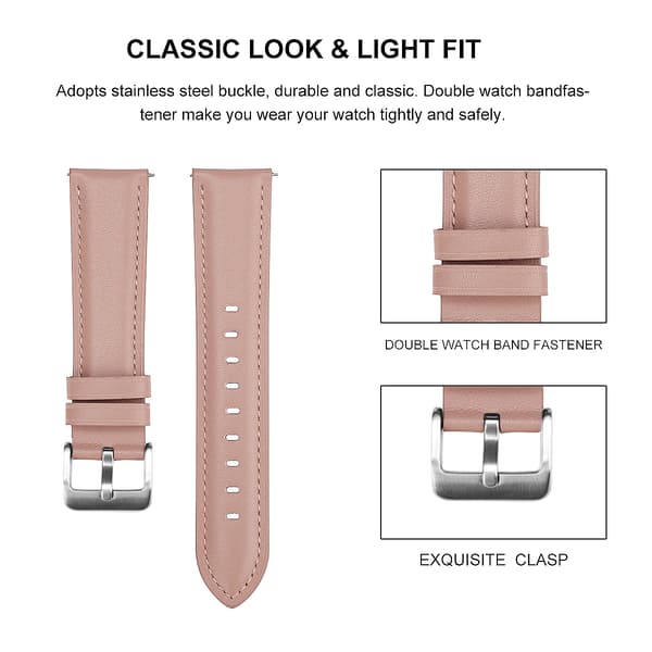 Galaxy Watch 3rd generation læderurrem Pink