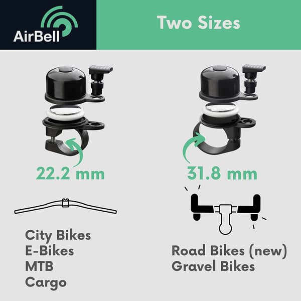AirBell AirTag Solution 31mm Svart