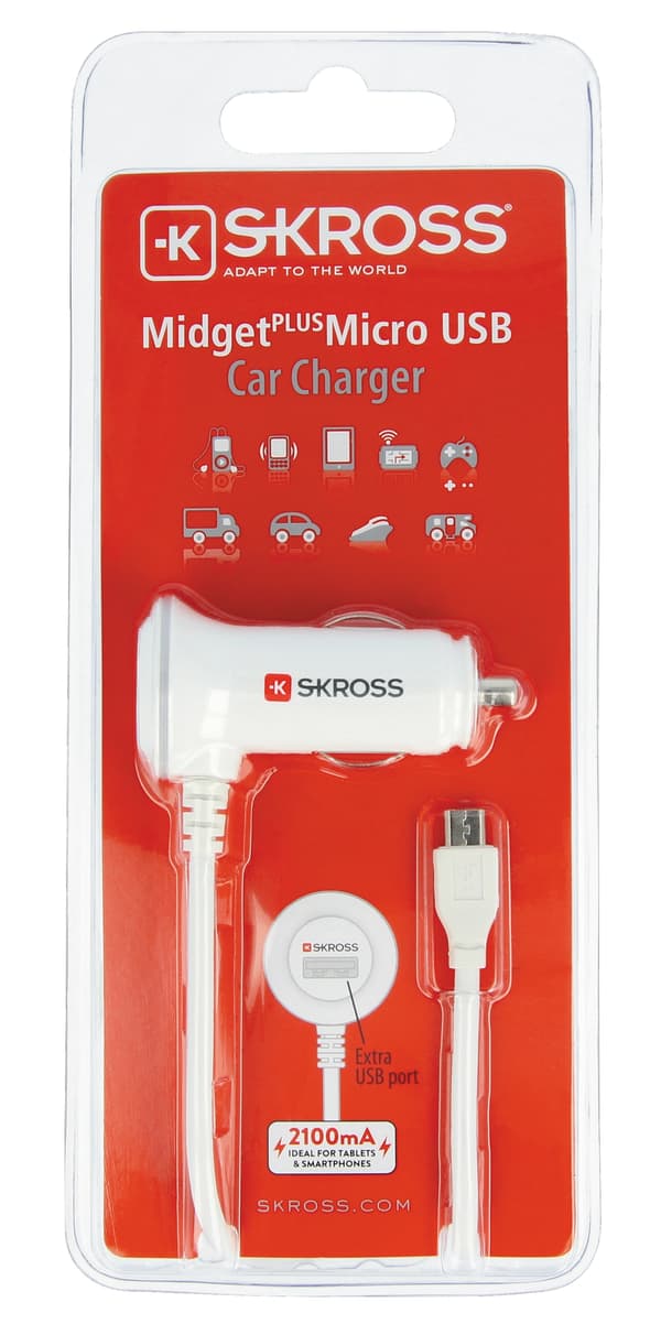 Midget PLUS -autolaturi micro-USB-liittimellä