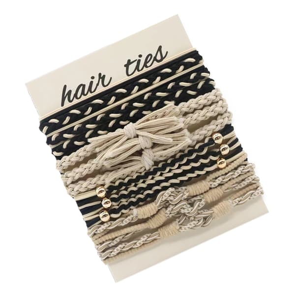 Flätade Hårband - Bohemisk Stil, 12-pack Model 7