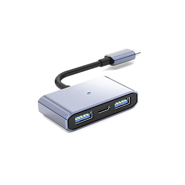 T-C til Dual USB 2.0 + Opladningsadapterkabel