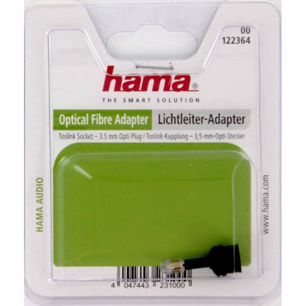 Adapter ODT Toslink 3.5mm Hun-Han Guld Sort