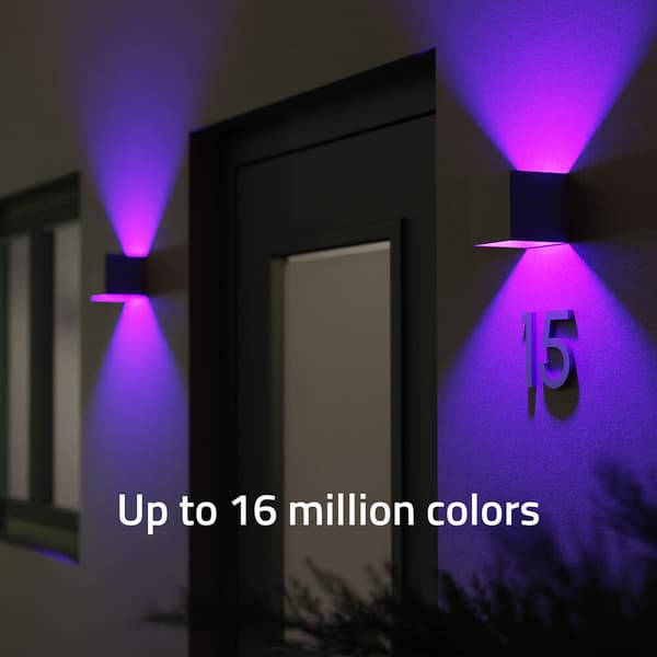 Smart Væglampe Udendørs RGB CCT Grå