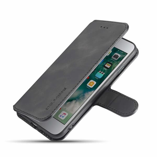 iPhone 7/8 mobil taske PU læder sort