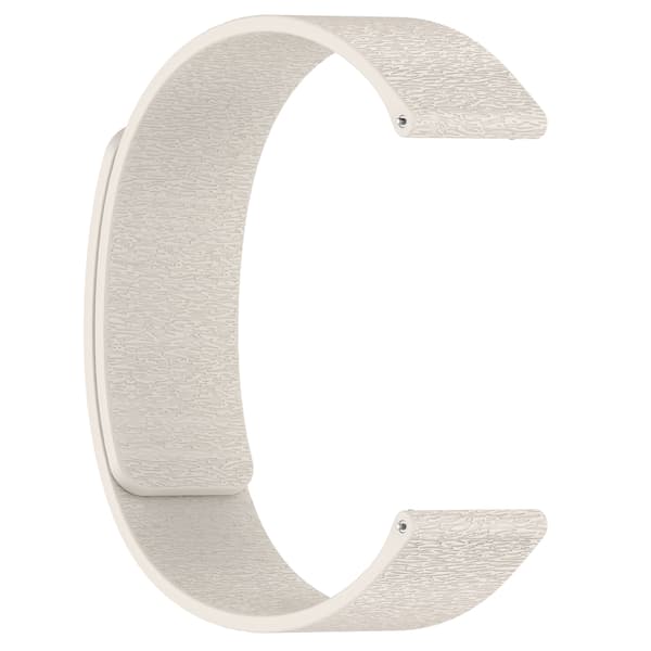 Cloud Wood Grain Silicone Magnetic Strap White 20 mm