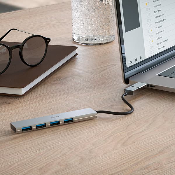 Hub USB-A 3.2 4x-Porter 5 Gbit/s USB-C-Adapter