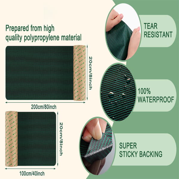 Pool Cover Patch, Heavy Duty Reparation Patch til Overjordisk og Inground Pool S