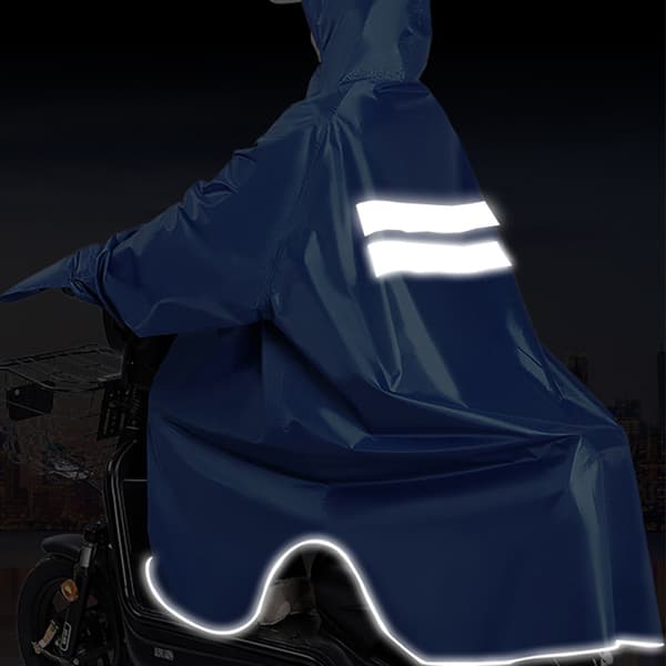 Vedenpitävä sadeponcho hihoilla Blue