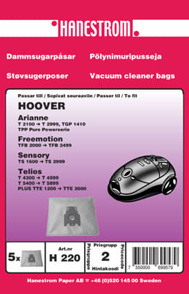 Dammsugarpåsar HOOVER ARIANNE, TELIOS