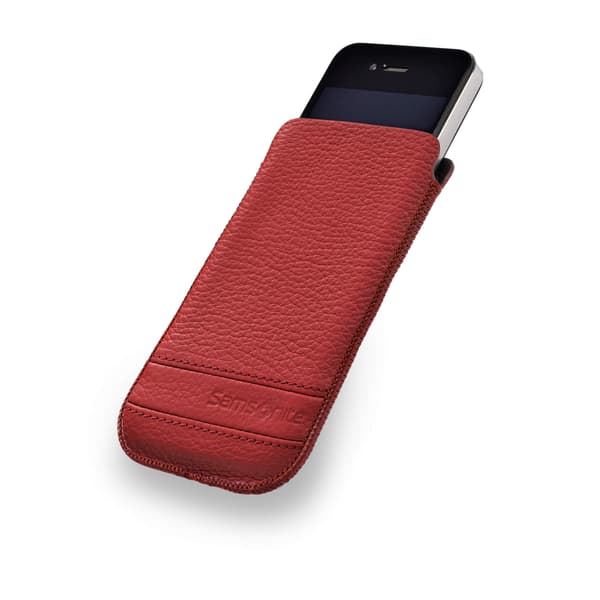 Mobile Bag Classic Leather Medium Red