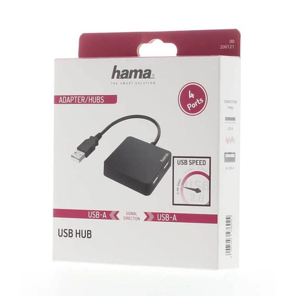 Hub USB-A 2.0 4x Porter 480 Mbit/s
