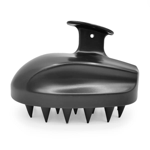 Borste för massage och peeling av hårbotten Black
