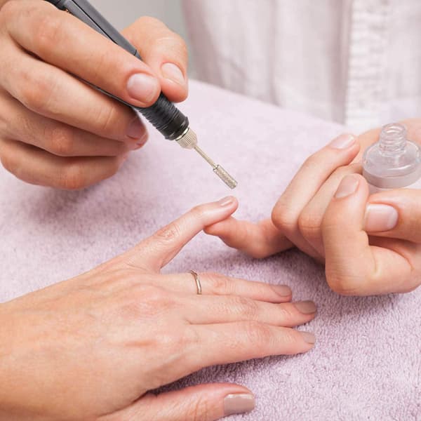 Elektrisk nagelfil med 6 bitsar Black