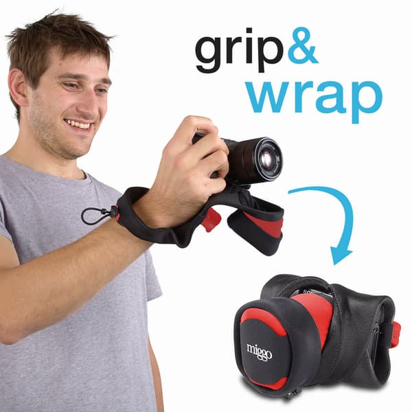 mera Wrap/Grip 30 Spejlløs Sort/Rød