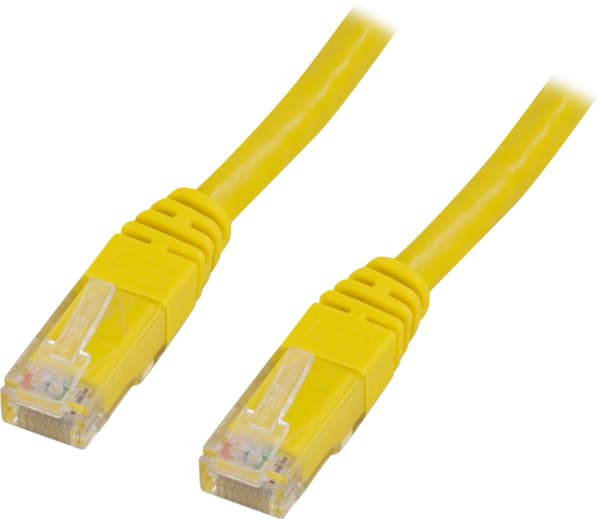 U/UTP Cat6 patch cable 15m, yellow