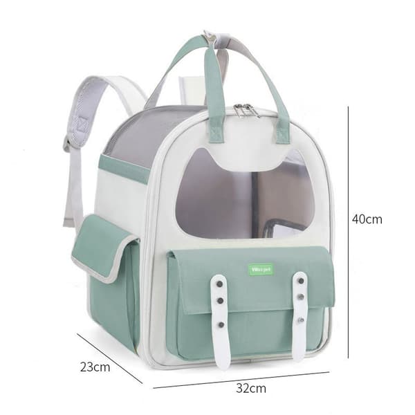 Mukava lemmikkireppu White+green