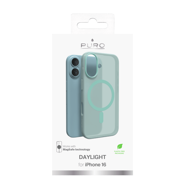 iPhone 16 silikone cover DAYLIGHT, semitransparent, grøn