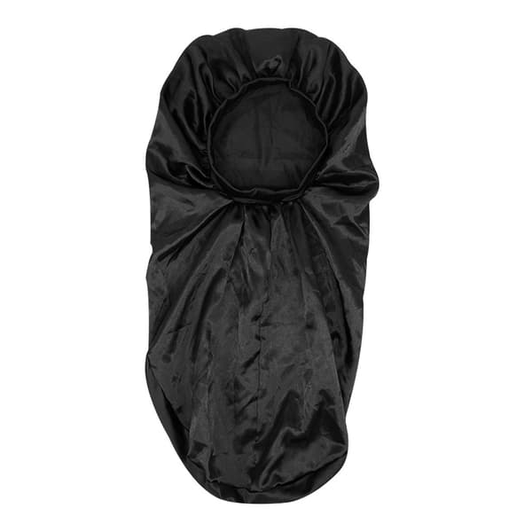 Lång sovmössa i satin Black