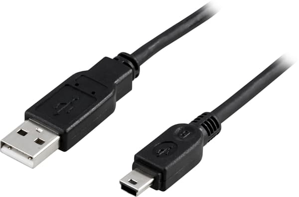 USB 2.0 cable Type A Male, Type Mini B Male 0.5m, black