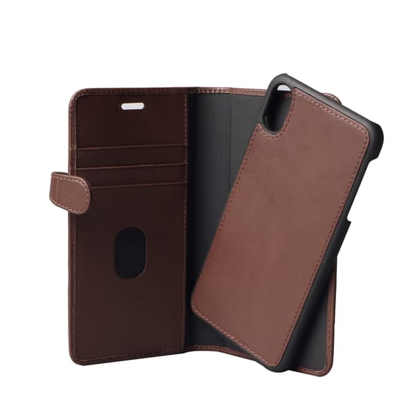 Wallet Læder iPhone XS Max Brun