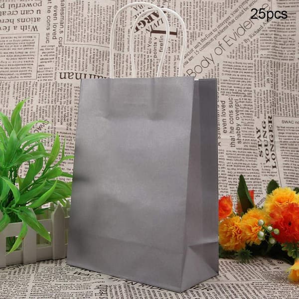 Paperipussit kahvoilla, 10 kpl Grey