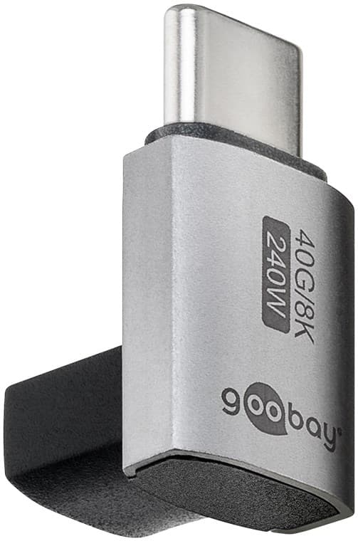 USB-C™-sovitin pystysuoraan 90° lyhyt, USB4™