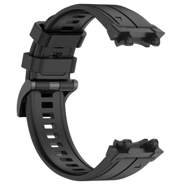 Forstærket spænde silikonerem til Amazfit T-Rex 2/3 - Sort