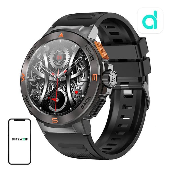BlitzWolf BW-AT5 smartklokke (svart)